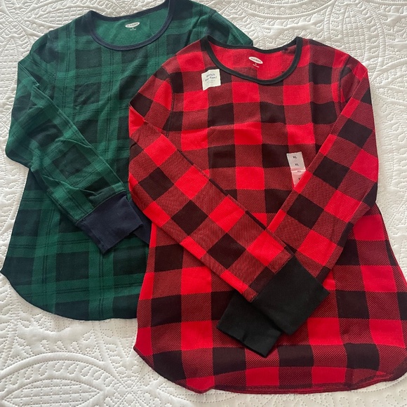 Red buffalo and Green buffalo plaid tops - Picture 1 of 11